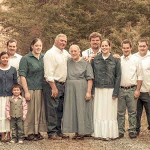 The current version of the Yoders' Farm family photo... we need a new one. :)