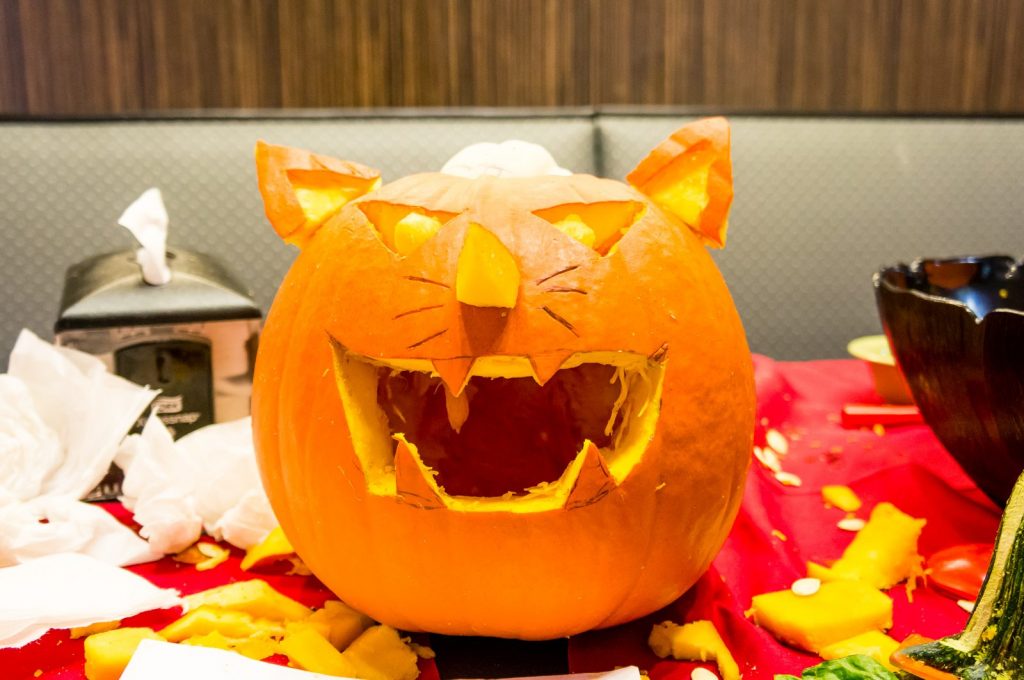 Pumpkin Carving - A Cat!